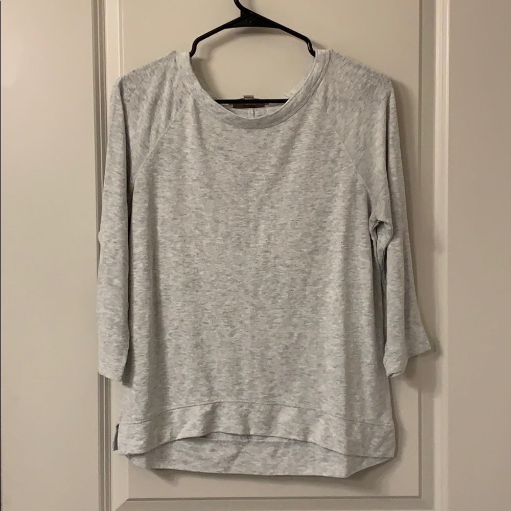 Grey sweater top